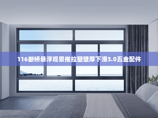 116断桥悬浮观景推拉窗壁厚下滑3.0五金配件